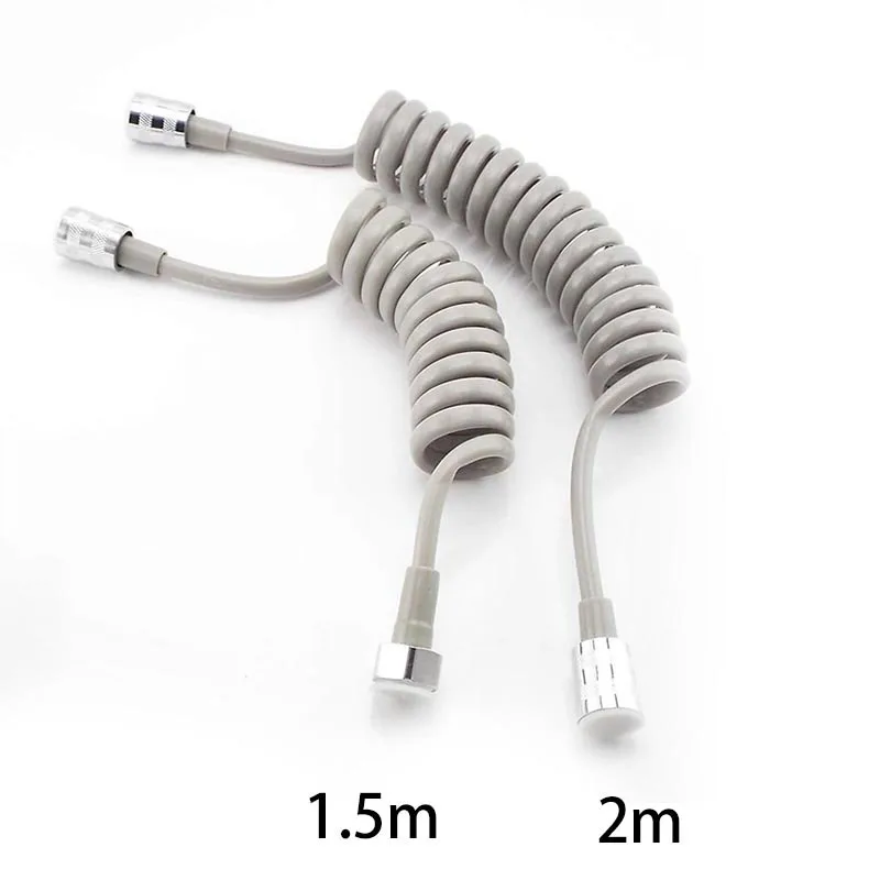 1.5M 2M Flexible Spring Shower Hose Water Plumbing Toilet Bidet Sprayer Gun Telephone Line Hoses bathroom Accessories | Обустройство