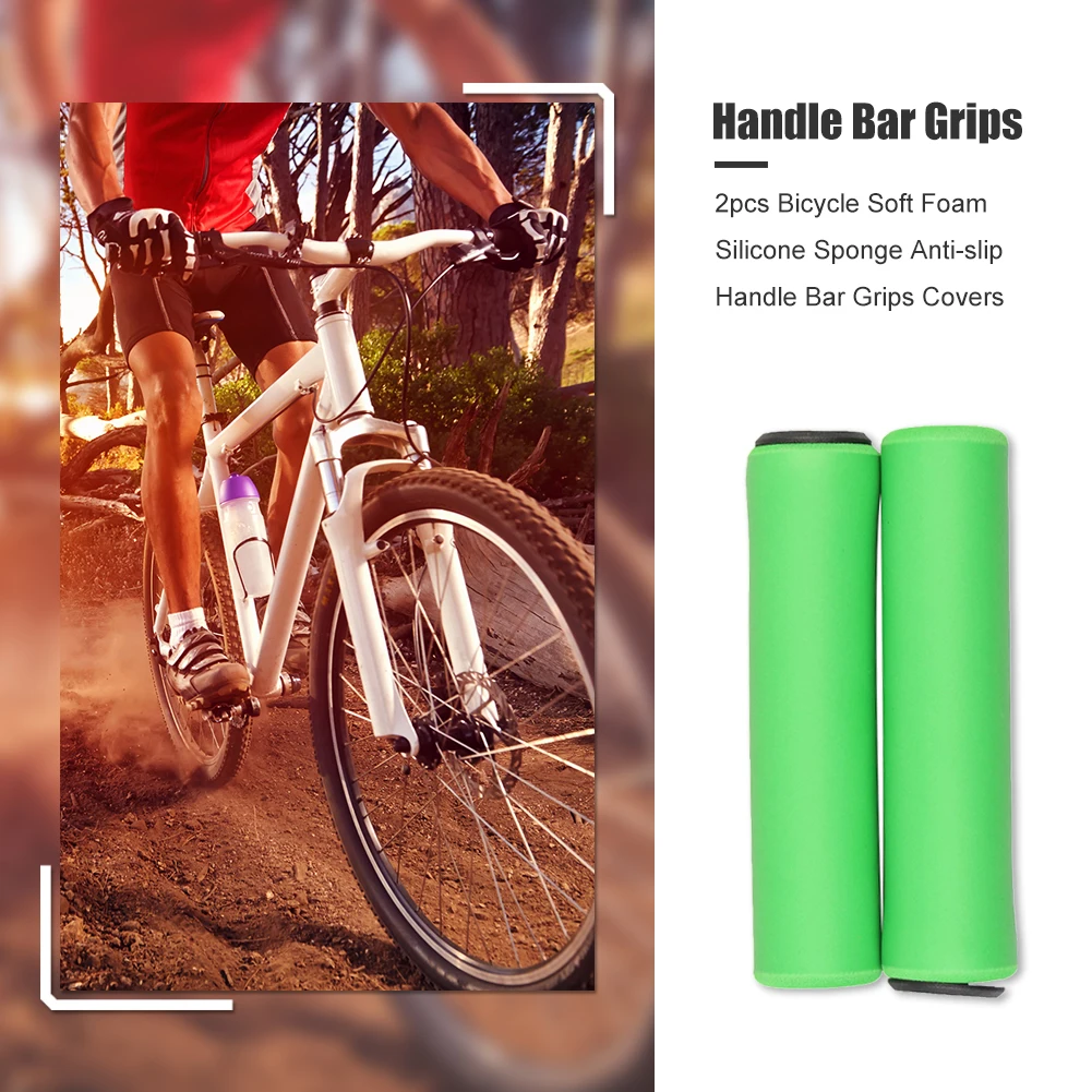 2 шт силиконовый MTB дорожный велосипед ручка бар пена губка сцепление Чехол