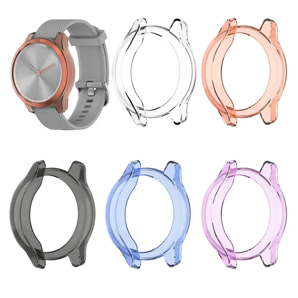 

Защитный чехол для смарт-часов Garmin Vivomove 3S, ТПУ, прозрачный