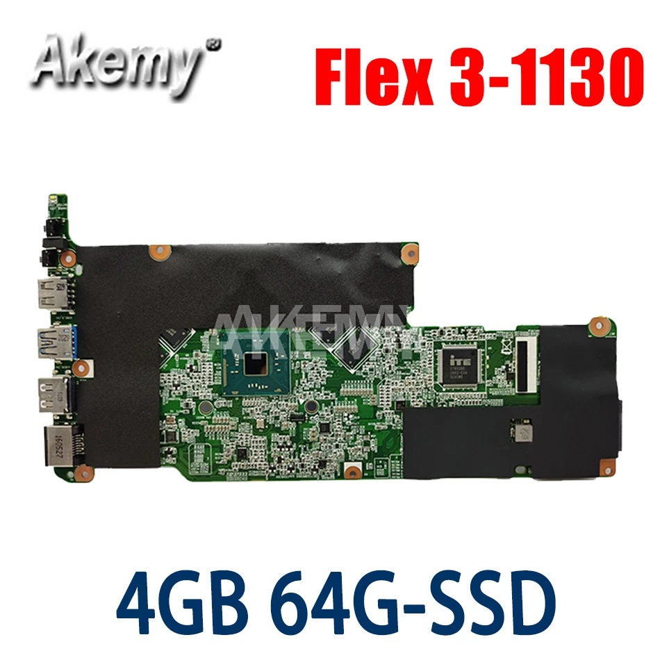 

For Lenovo Flex 3-1130 Yoga 300-11IBR laptop motherboard 80LX 80M0 BM5455-Ver 1.3 Mainboard CPU: N3700 N3710 RAM:4GB 64G-SSD