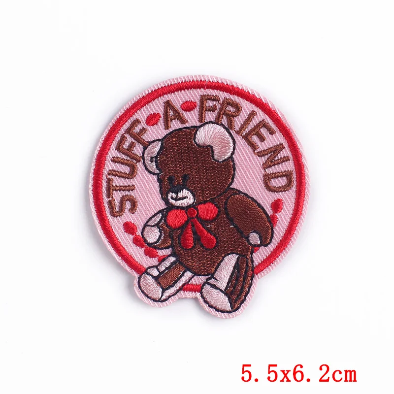 Патчи с вышивкой утюгом Мультяшные животные патчи для одежды сделай сам в виде