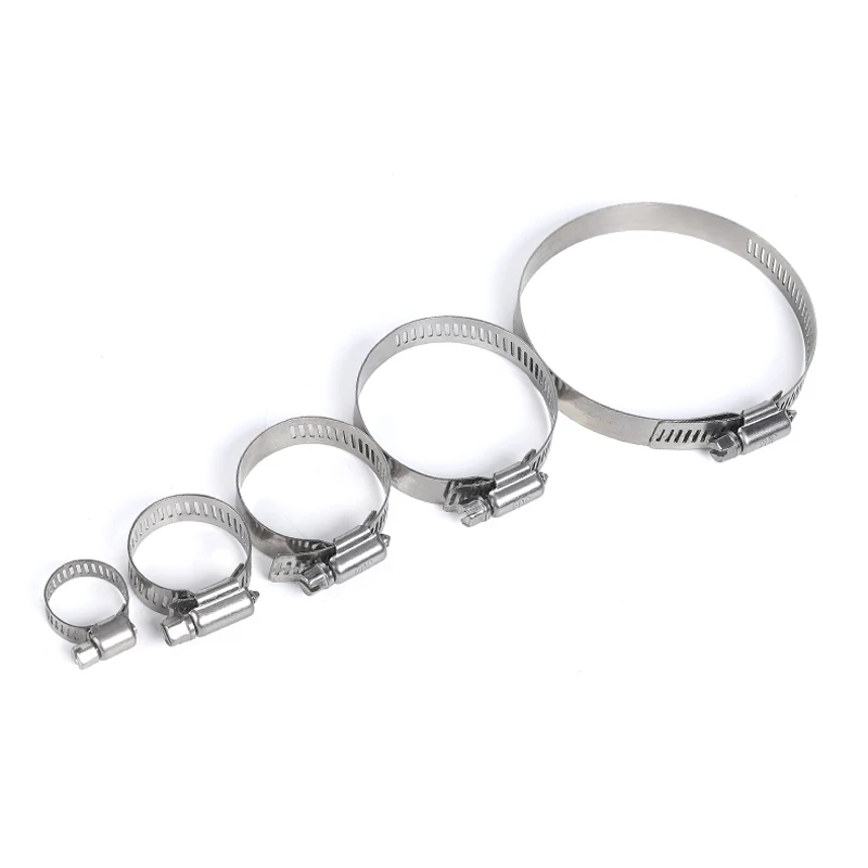 60 шт./кор. разные размеры 8-38 мм хомут из нержавеющей стали Хомут для шланга набор