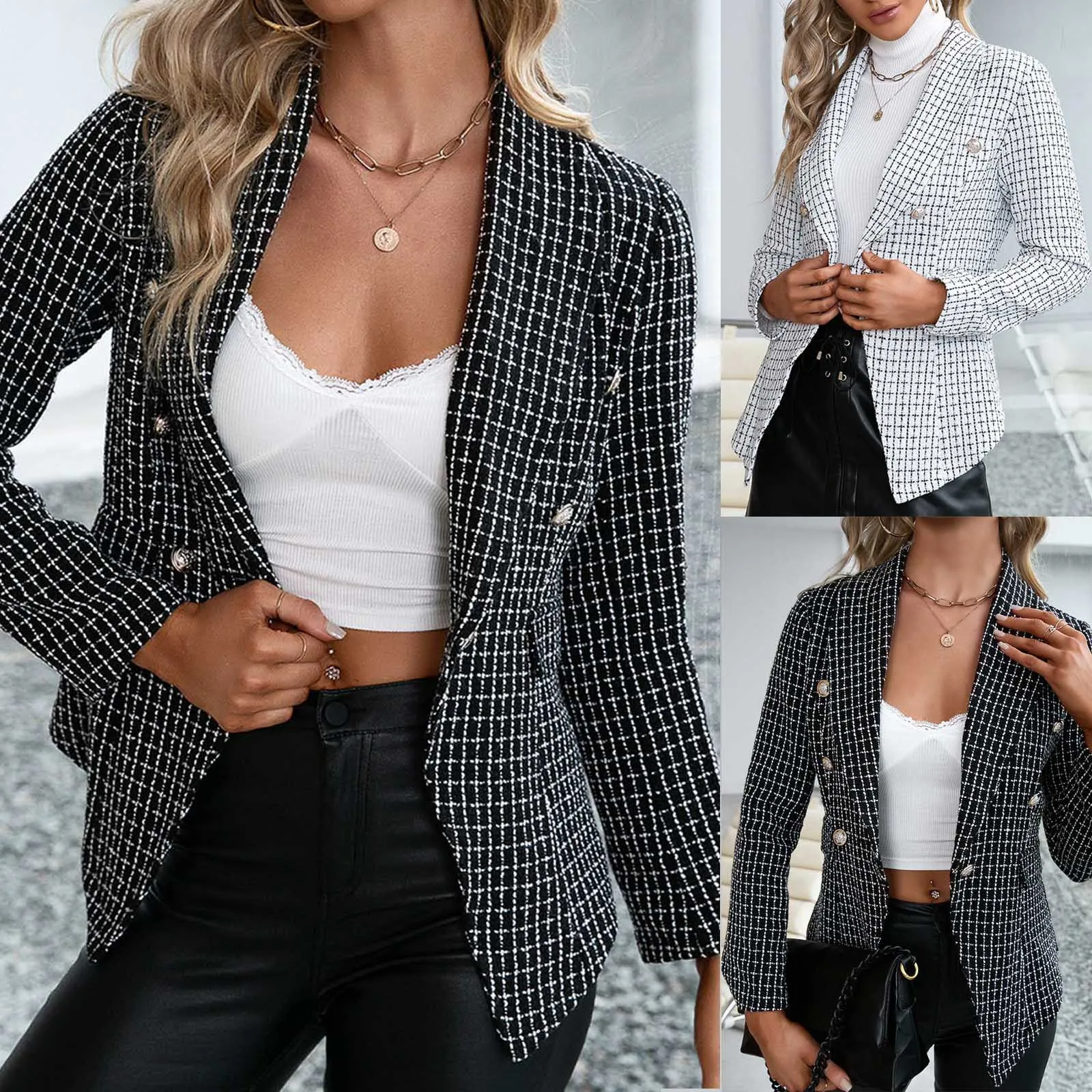 

Autumn Winter Slim Jacket Fashion Women Winter Collar Warm Long Sleeve Suit Ladies Trendy Jacket Outerwear jaqueta feminina