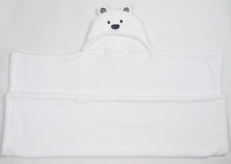 

Goocheer Blankets Newborn Swaddle Animal Shape Hooded Towel Coral Velvet Bathrobe Infant Wrap Sleep-sack Stroller Cover Quilt