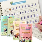 Тетрадь Sank Magic тетрадь для практики для детей, многоразовая книга для копирования на кальку на английском языке, 4 шт.