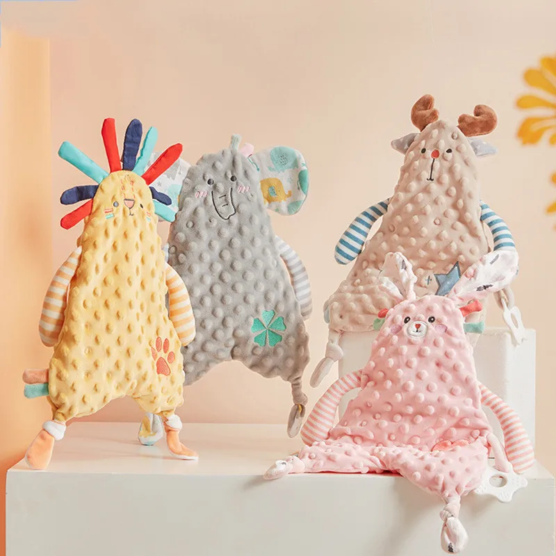 

Baby Appease Towel Cortton Saliva Towel For Newborn Babi Soft Soothing Doll Animal Bunny Comforting Toy Infant Sleeping Dolls