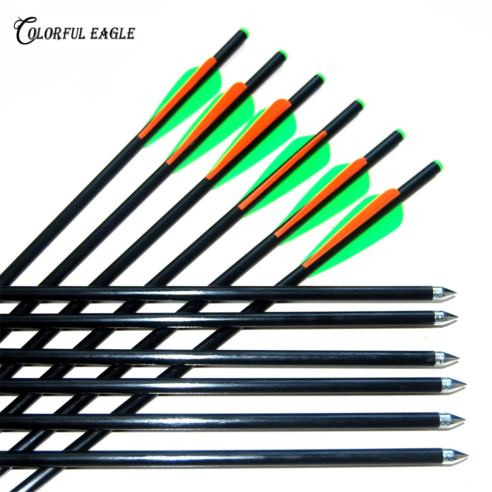Стрелы из стекловолокна для охоты 6/12/24 шт.|arrow head|steel arrowsfiberglass arrows |