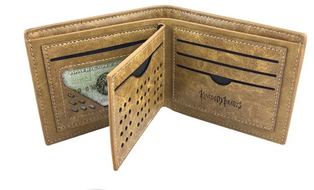 Многослойный кошелек цвета хаки из искусственной кожи с изображением героев