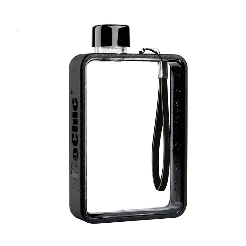 

Flat Water Cup Custom Portable Paper Water Bottle Cup Korean Creative Plastic Water Bottle