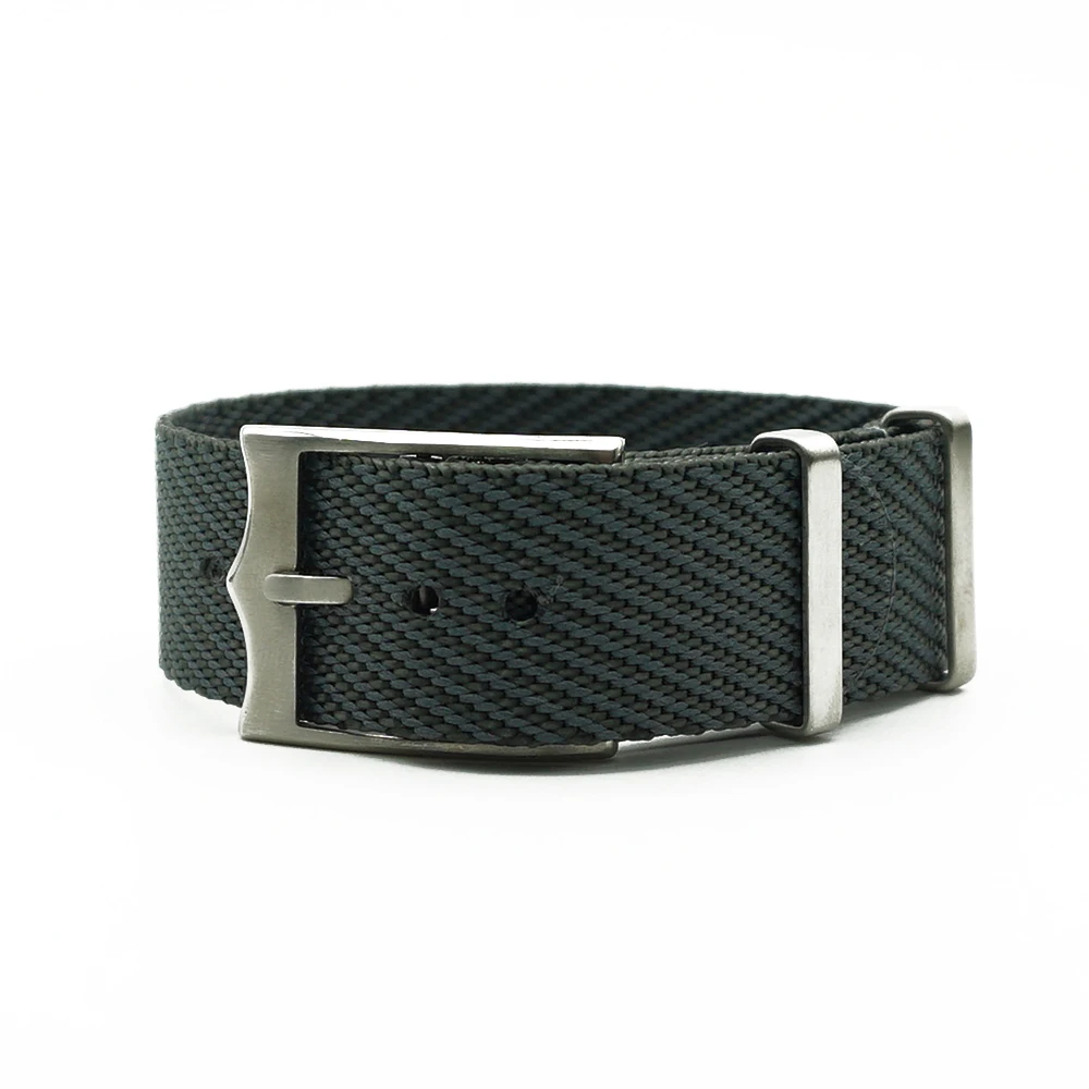 Grey New Design Nato French Troops Parachute Bag For Tudor Black Bay Watch Strap Nylon Nato Strap 20mm 22mm For Brand Military Watch - Band Color: Grey
