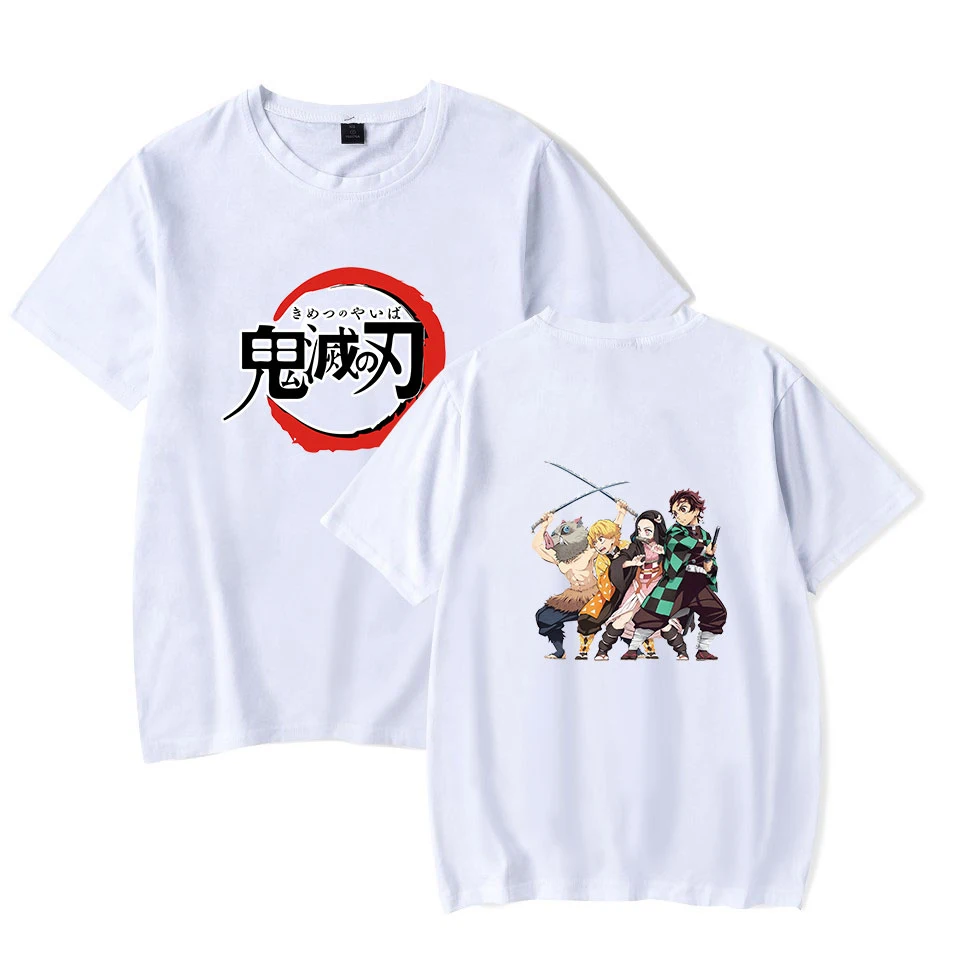 

Demon Slayer High-Quality T-shirts Women/Men Summer Short Sleeve Tshirts 2020 Fashion Anime Hot Sale Casual Streetwear T shirts
