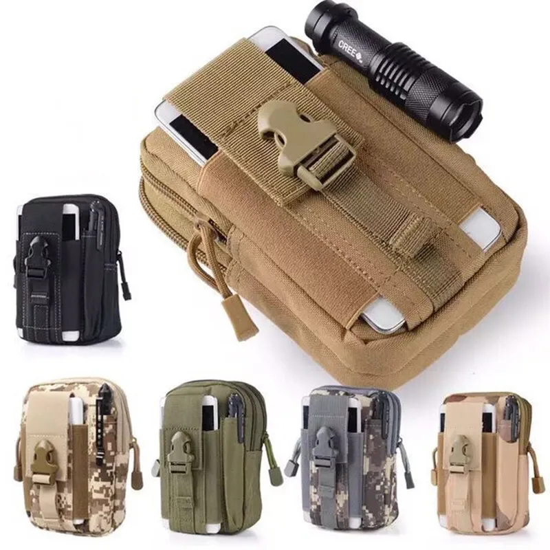 

Tactical Molle EDC Pouch Compact 600D Multipurpose Utility Gadget Belt Waist Bag with Cell Phone Holster Holder