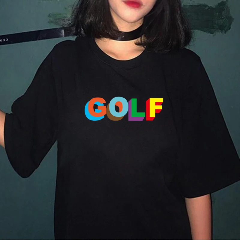 Женская футболка с принтом Golf Kawaii модная 90s Harajuku Ullzang Милая графическим рисунком в