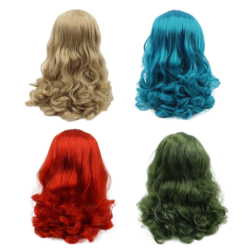 Кукла блайз ледяной парик только кожа головы и купол смешанные волнистые волосы