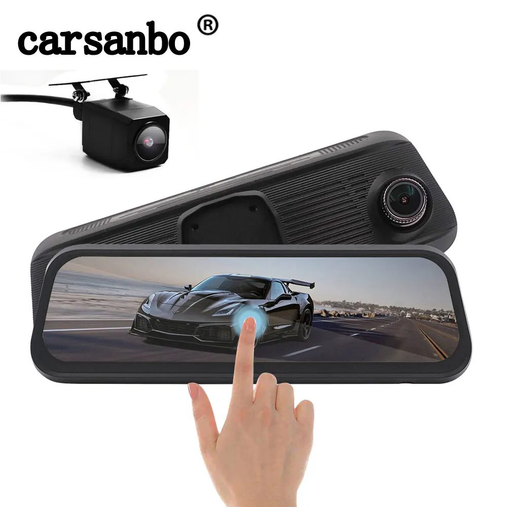 Carsanbo 8 5 дюймовый ЖК сенсорный экран управление жестами Автомобильное зеркало