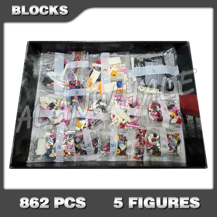 

862pcs Monkey Kid Pigsy's Food Truck Wacky Vehicle Front Fender 11542 Building Blocks Toys Gifts Compatible With Model