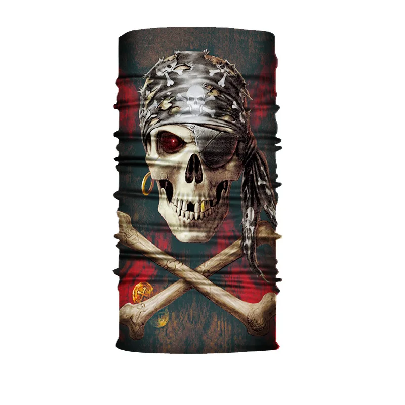 

10pcs Mask for Face Men Personalized Skull Printable Scarf Women Winter 2021 Sunscreen Scarf Multifunctional Skull Mask