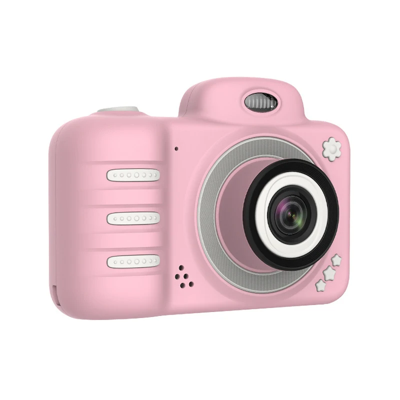 Pink Детская мини-камера, детские развивающие игрушки, камера для детей, подарки на день рождения, цифровая камера 1080 P, проекционная видеокамера - Цвет: Pink