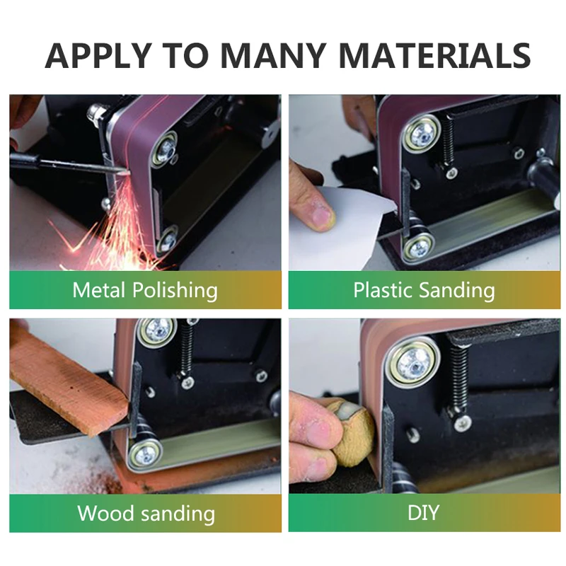 12-24V Mini Electric Belt Sander DIY Polishing Grinding Machine Cutter Edges Sharpener Multifunctional Grinder With | Инструменты