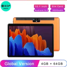 New Tablet 10.1 Inch Tablet PC Octa Core Android 9.0 3G/4G Phone Call 4GB+64GB ROM Bluetooth Wi-Fi Sim Card Android 9.0 Tablets