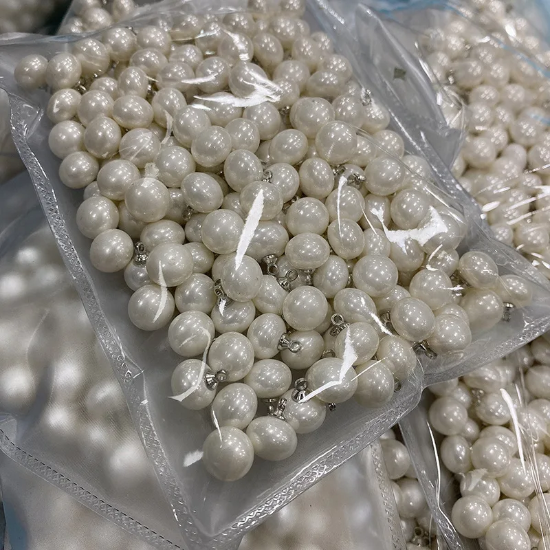 

Oval Imitation Pearls Buttons For Shirt Sweater Decoration Diy Crafts Supplies Sewing Embellishment Needlework Mini Button 6pcs