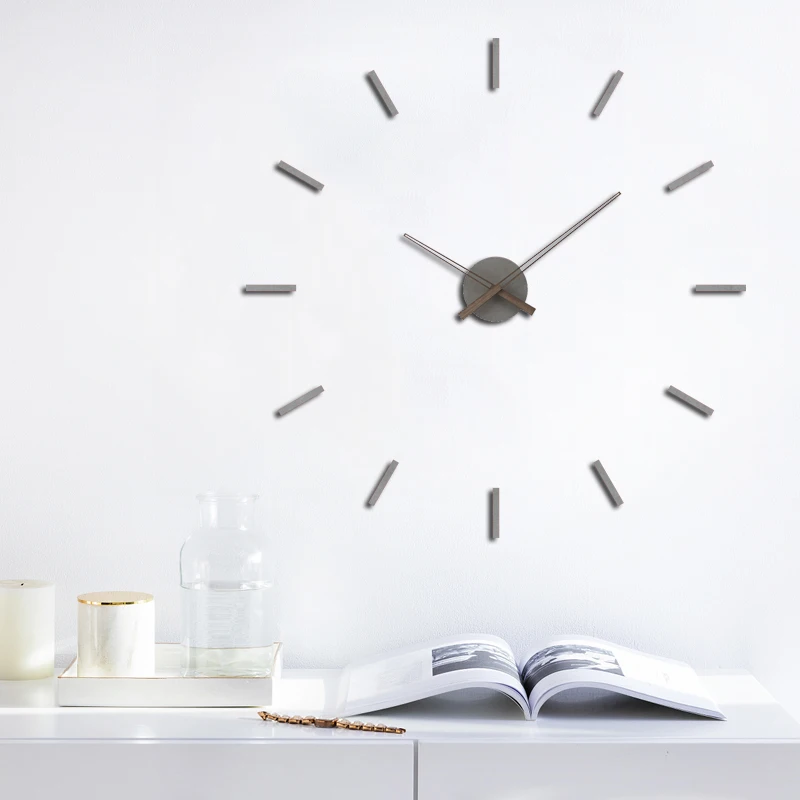 3D DIY настенные часы новый дизайн Современные часы-наклейка отточить украшения