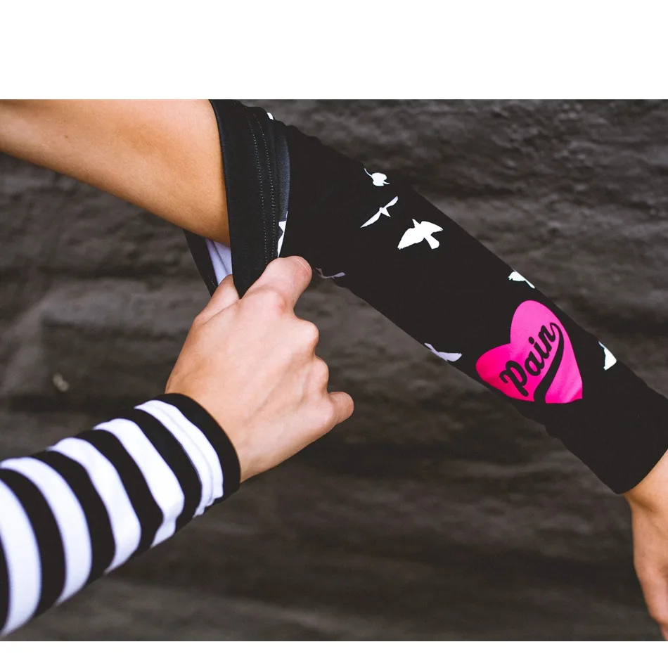 Лето любовь боль прохладный и дышащие велосипедные рукава для защиты рук с