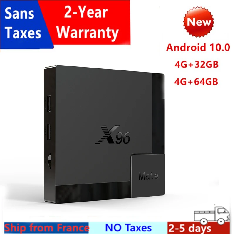 ТВ приставка X96Mate 4 + 64 ГБ Android 10 0 ядерный процессор Allwinner H616 32 ГБ|ТВ-приставки и