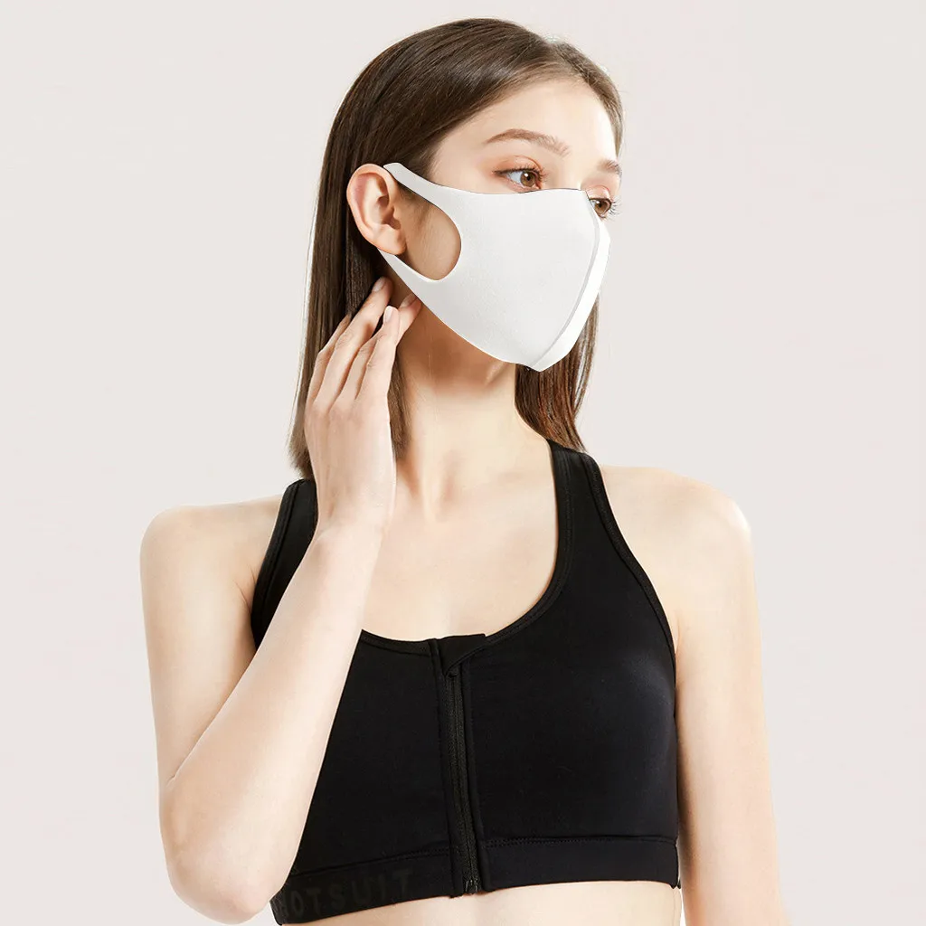 

Adult Unisex Blue White Mouth Caps Washable Mouth Mask Reusable Face Mask Fabric Protection Mask Anti Haze Windproof Mascarillas