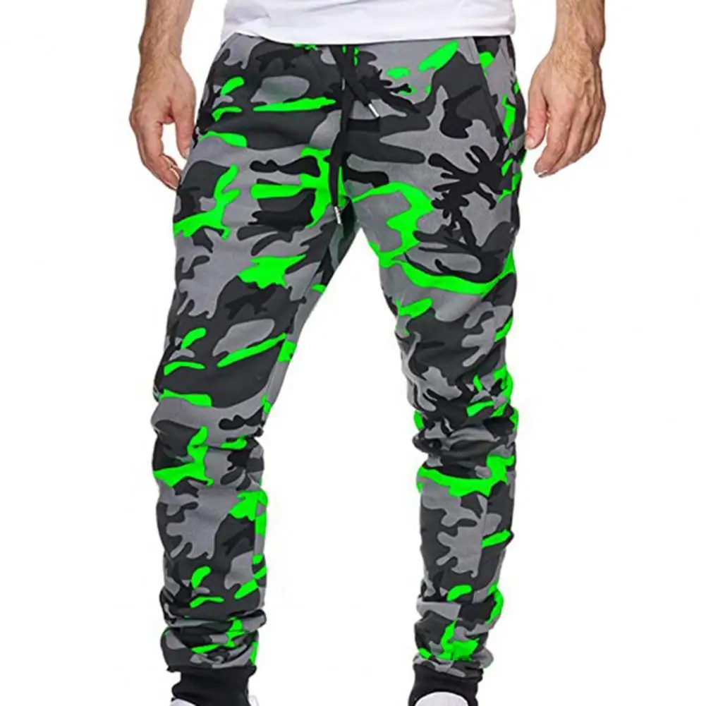 

Trousers Jogger Camouflage Sweatpants Male Ankle Banded Mid Waist Men Cargo Pants for Autumn