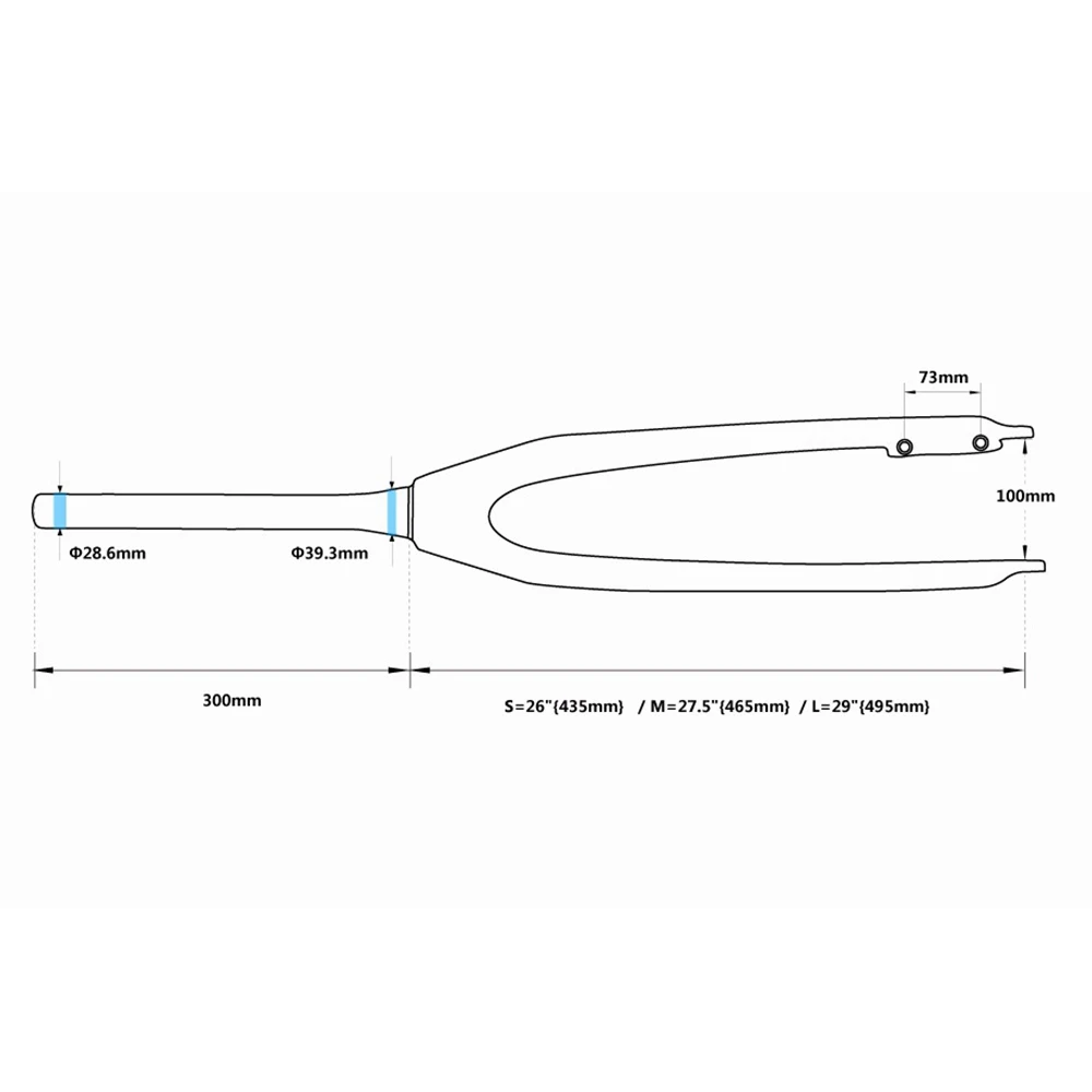 Матовая 3K углеродное волокно дисковый тормоз для горного велосипеда передняя