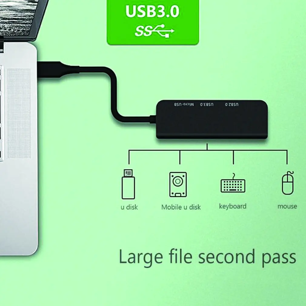 

4 In 1 Usb C Hub Usb Type C Adapter Dock With 4K HDMI-Compatible Pd Charge For Macbook 4-In-1 Usb C Hub Usb Type C Adapter