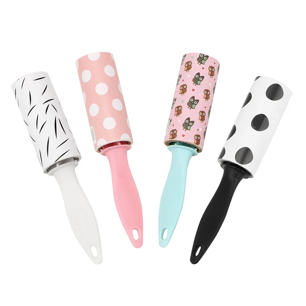

Draagbare Mini Kleding Jas Sticky Lint Roller Cleaning Trui Tear-Uit Kleverige Papier Roller Cleaning Apparaat Kleren