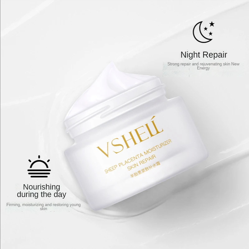 

50g Sheep Placenta Moisturizer Skin Repair Intensive Water Replenishment To Alleviate Dryness Skin Care Products 1pcs