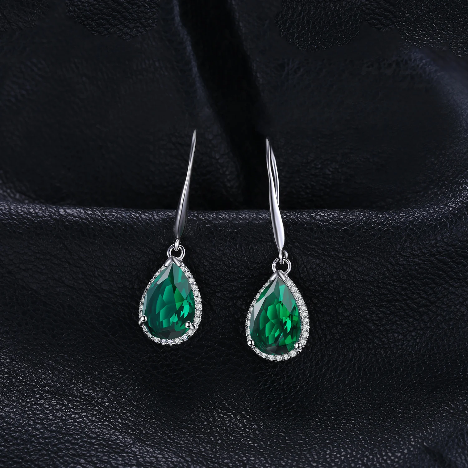 Jewelrypalace 8.5ct создания Изумрудный Висячие серьги стерлингового серебра 925 Ретро Винтаж Красивые ювелирные изделия хороший подарок для Для женщин/жена