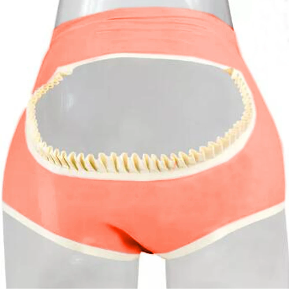 Women Flashing Sexy Panties Opaque Patent Leather Imitation Pants Shining Plus Size High Waist PVC Fetish Club Briefs | Тематическая