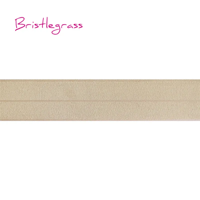 BRISTLEGRASS 5 ярдов 1-1/" 40 мм Блестящий враг складной эластичный спандекс атласная лента для волос галстук платье с повязкой кружевной отделкой DIY шитье ремесло