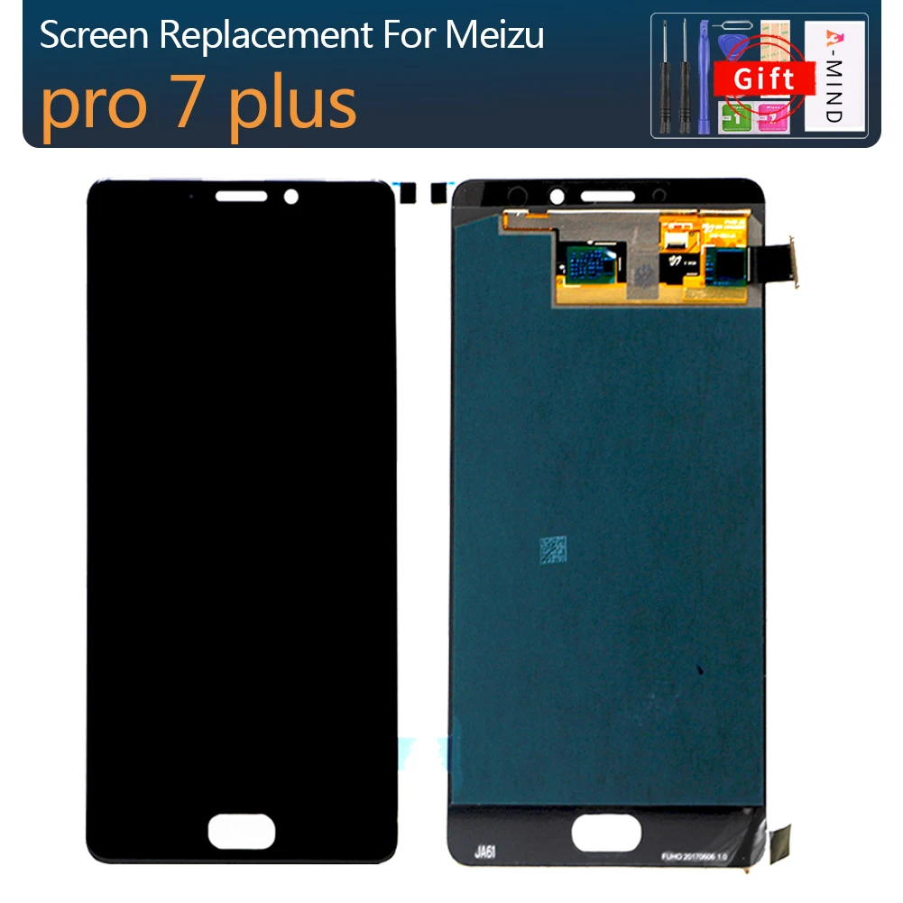 Оригинальный Для 5 7 ''Meizu Pro Plus ЖК-экран + сенсорная панель дигитайзер с рамкой