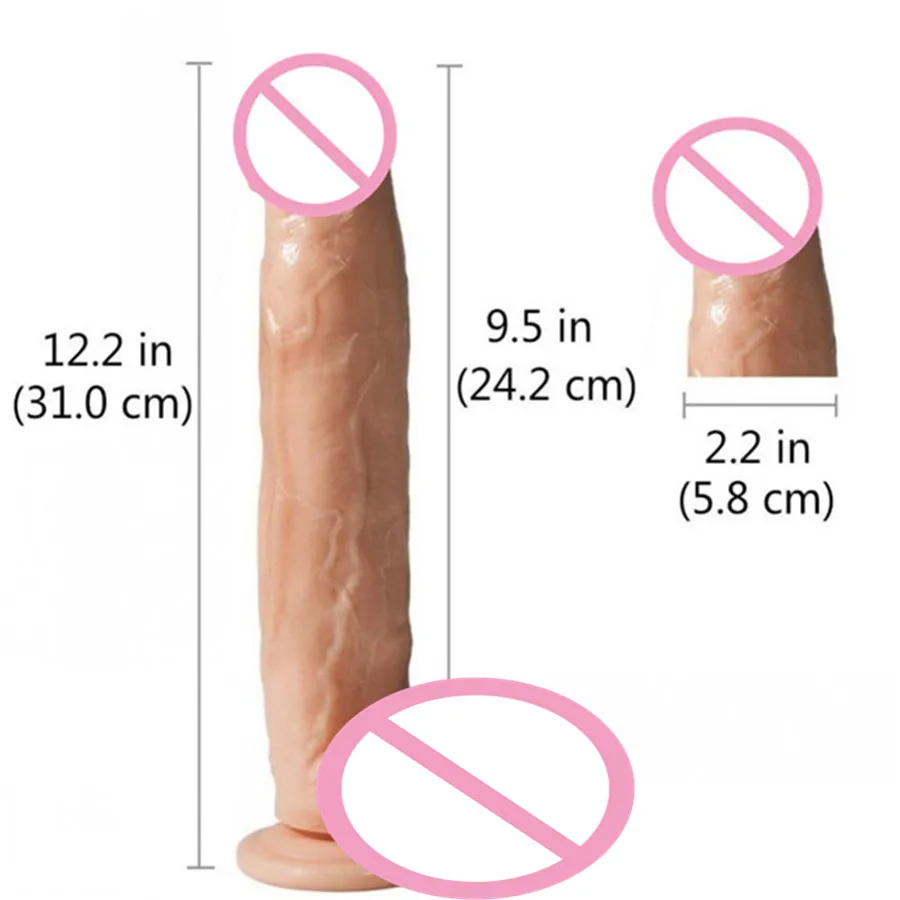 Гигантский телесный черный фаллоимитатор 12 2 дюйма толстый огромный