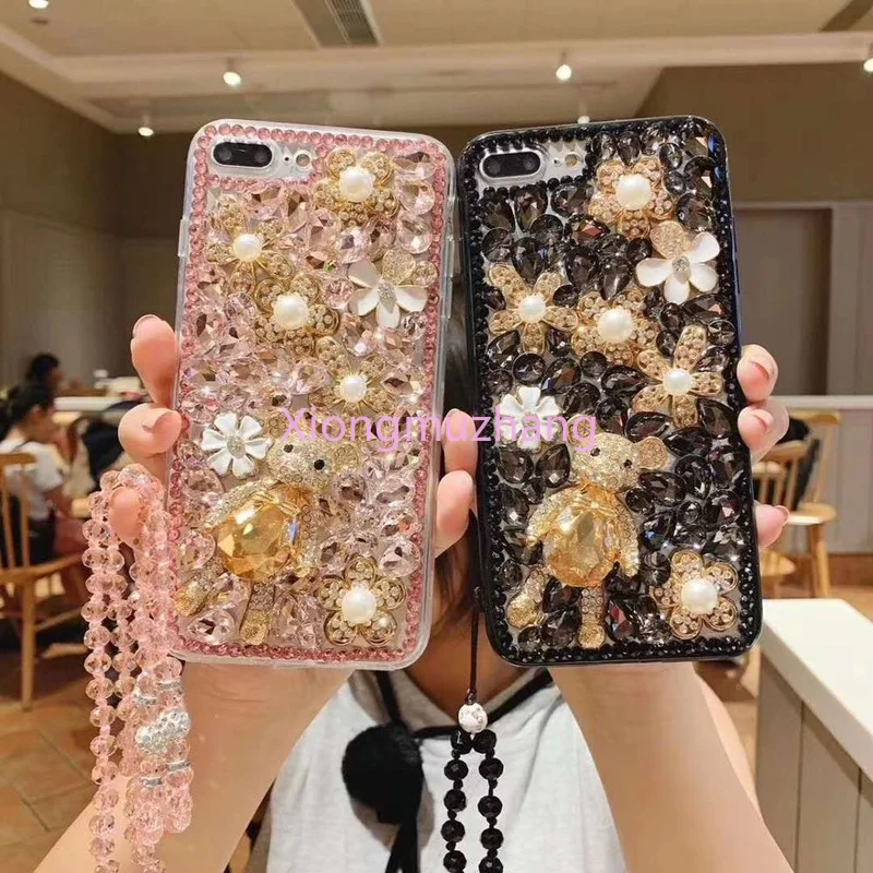 

Bling Lovely Crystal Diamonds Rhinestone Phone Case Cover for Xiaomi 11 Lite 11 Pro 11T Pro 10 Pro 10 Lite 10T Pro 10T Lite 9 8
