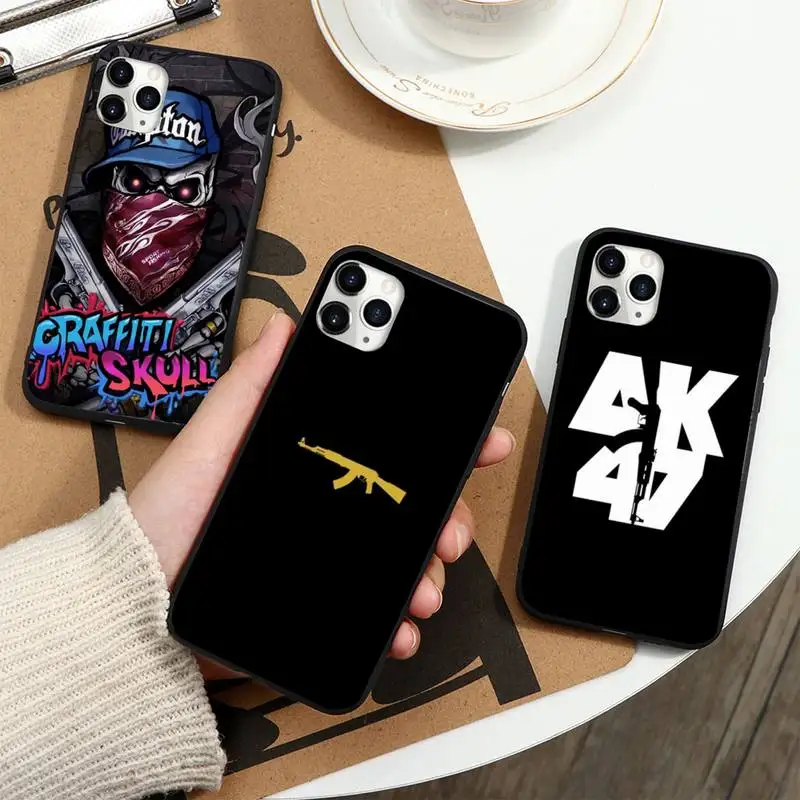 

ak47 gun Phone Case For iphone 12 11 13 7 8 6 s plus x xs xr pro max mini