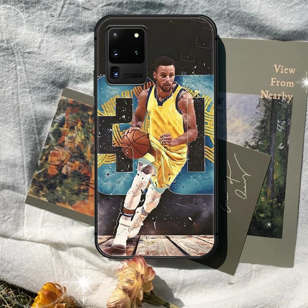 

Stephen Curry basketball Phone Case Cover Hull For Samsung Galaxy S 7 8 9 10 e 20 FE edge uitra plus Note 9 10 20 black Bumper