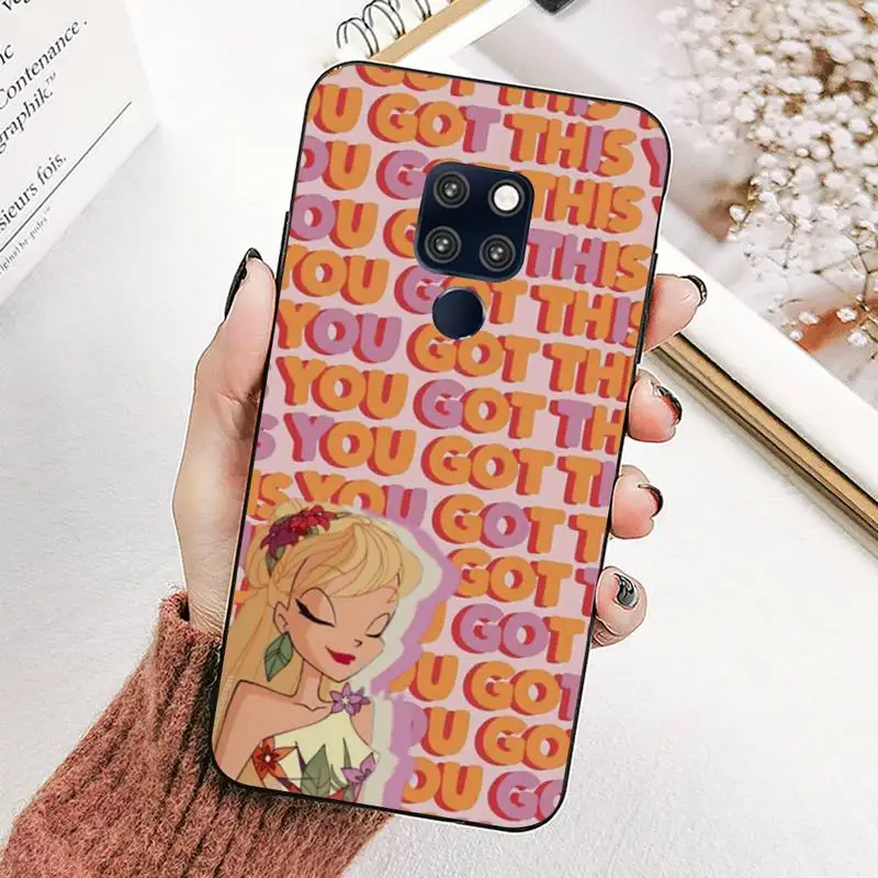 

YNDFCNB Girl Winx Clubs Phone Case for Huawei Mate 10 20 lite pro Y 5 6 7 8 9 prime 2019