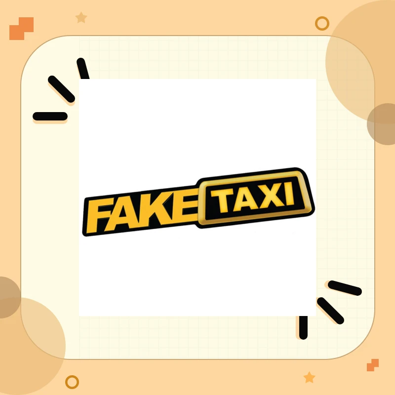 Автомобильная наклейка 2 шт Поддельные такси эмблема само клейкие виниловые