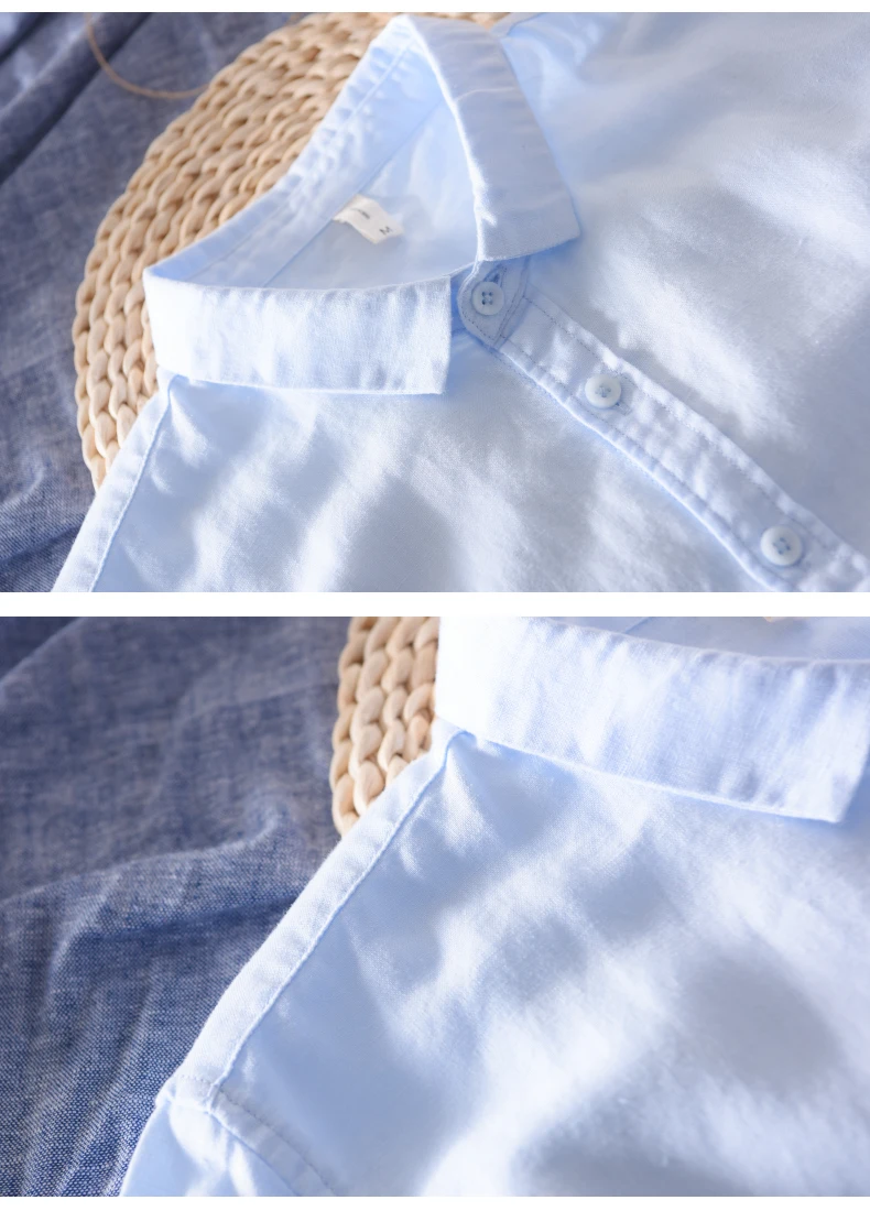 Новые дизайнерские рубашки с длинным рукавом мужские брендовые льняные серы