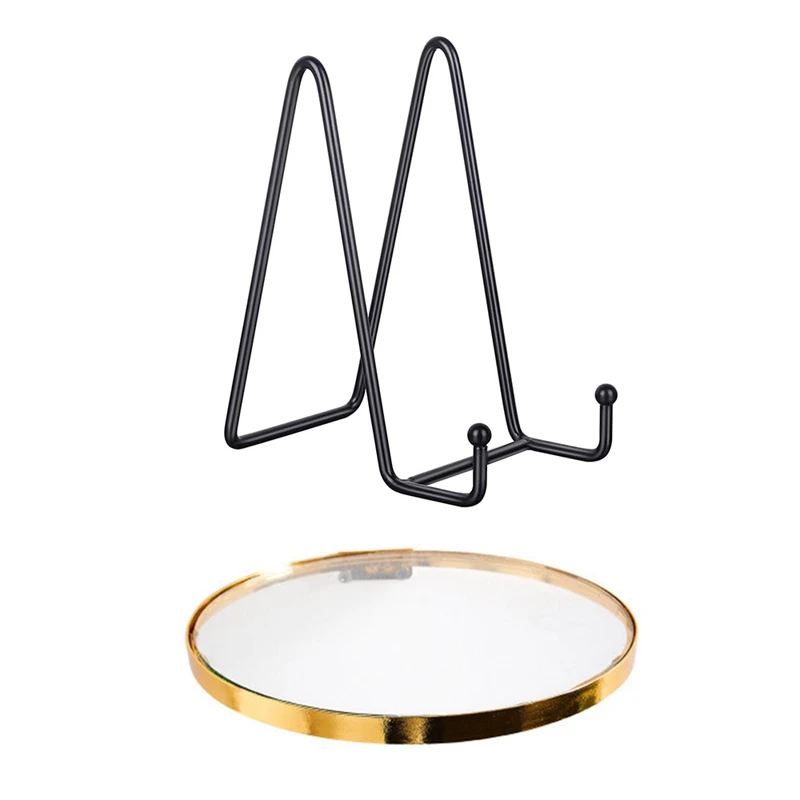 

Стеклянный выступ для украшения дома, полка для домашнего декора с 4 шт., 6 дюймов, подставка для держателя пластины + стойка для фотографий