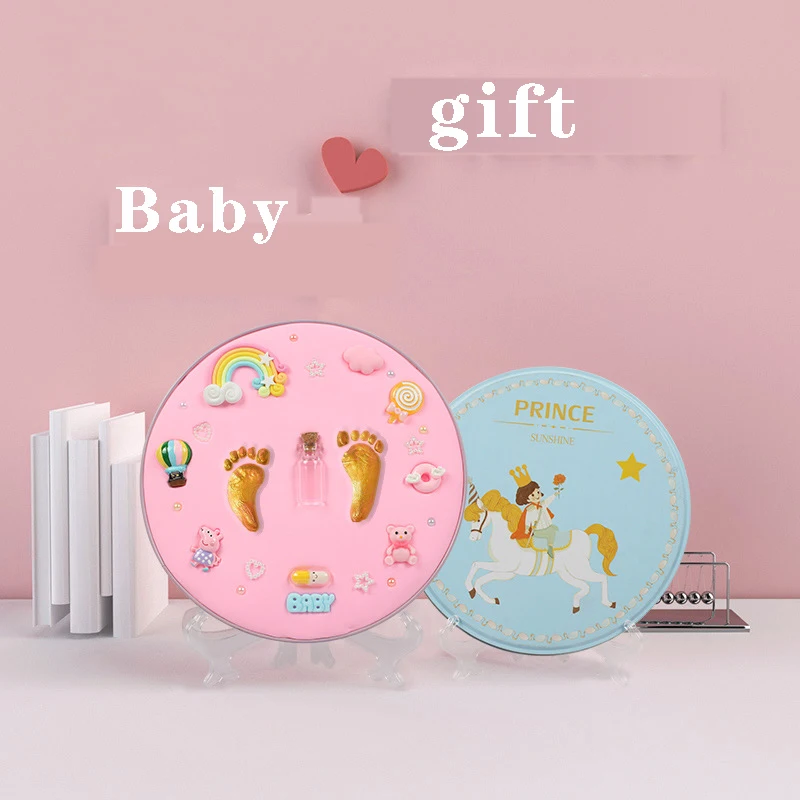 

Baby gift Baby footprint Air Drying Soft Clay Baby items Babies hand foot Imprint Kit Casting Toys print pad Newborn souvenir