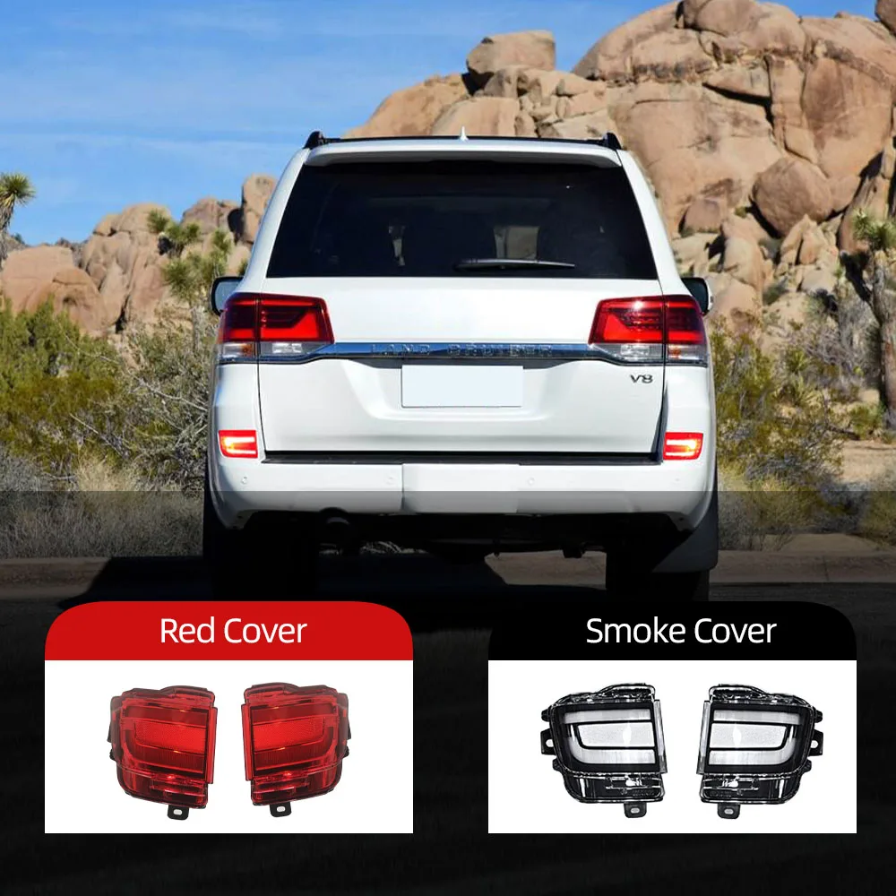 2 шт. отражатель для Toyota Land Cruiser FJ200 LC200 2016 2020 12V автомобильный светодиодный задний