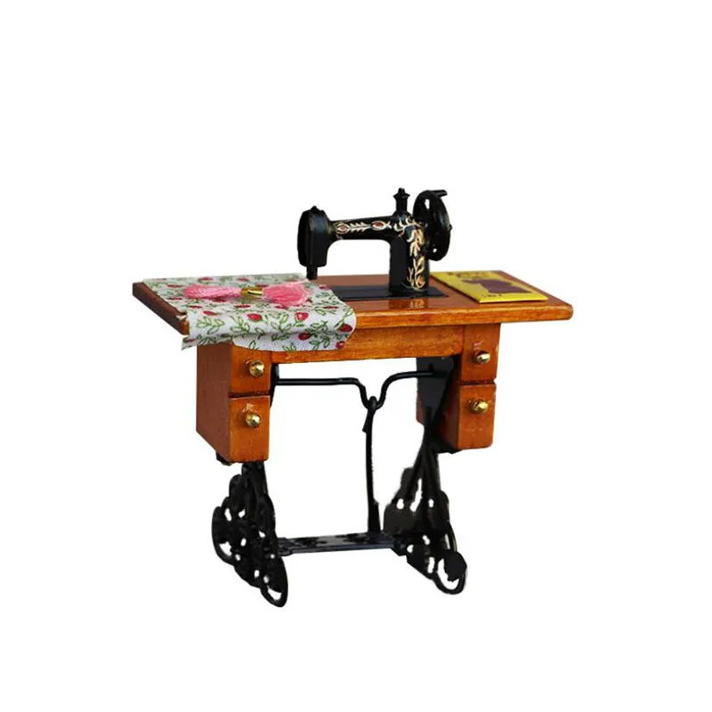 

JO HOUSE Mini Sewing Machine 1:12 Dollhouse Minatures Model Dollhouse Accessories