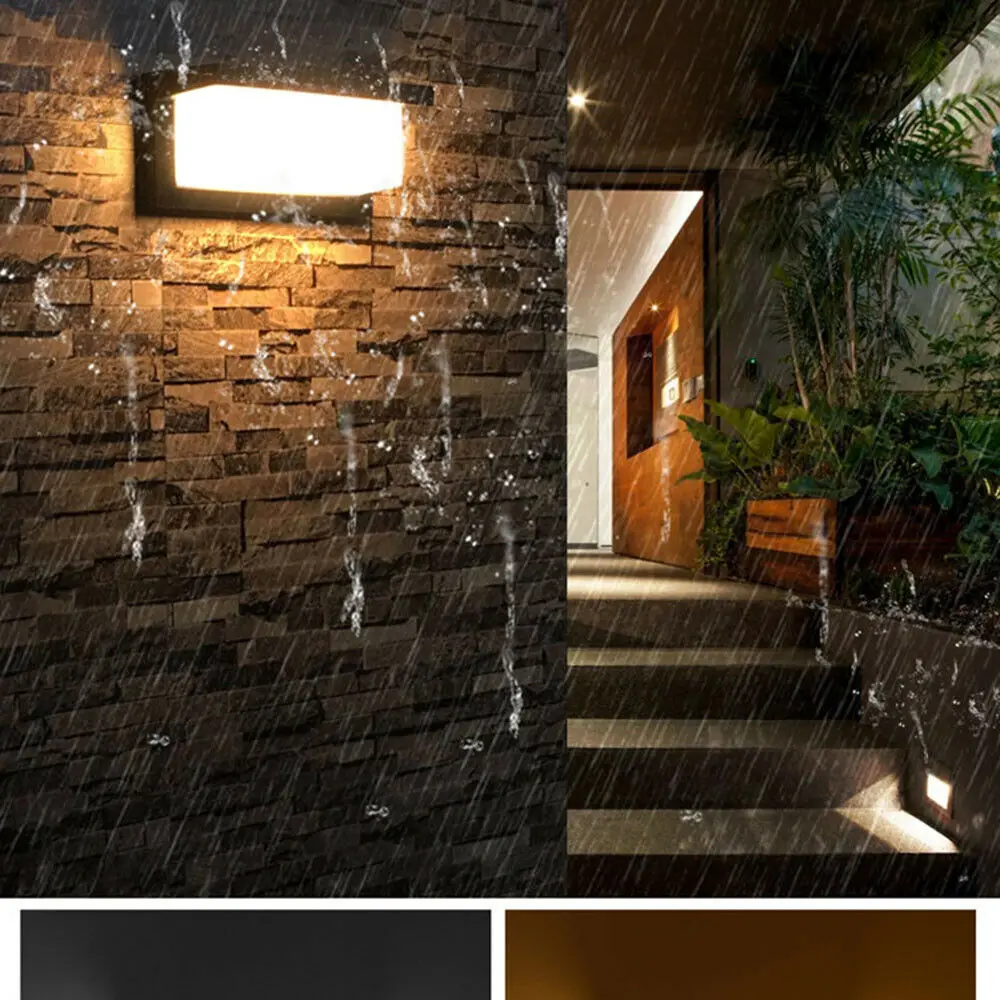 Уличный настенный светильник с датчиком движения водонепроницаемая наружная